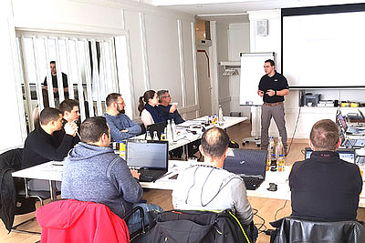 Photo of EVVA training for trade partners in Germany