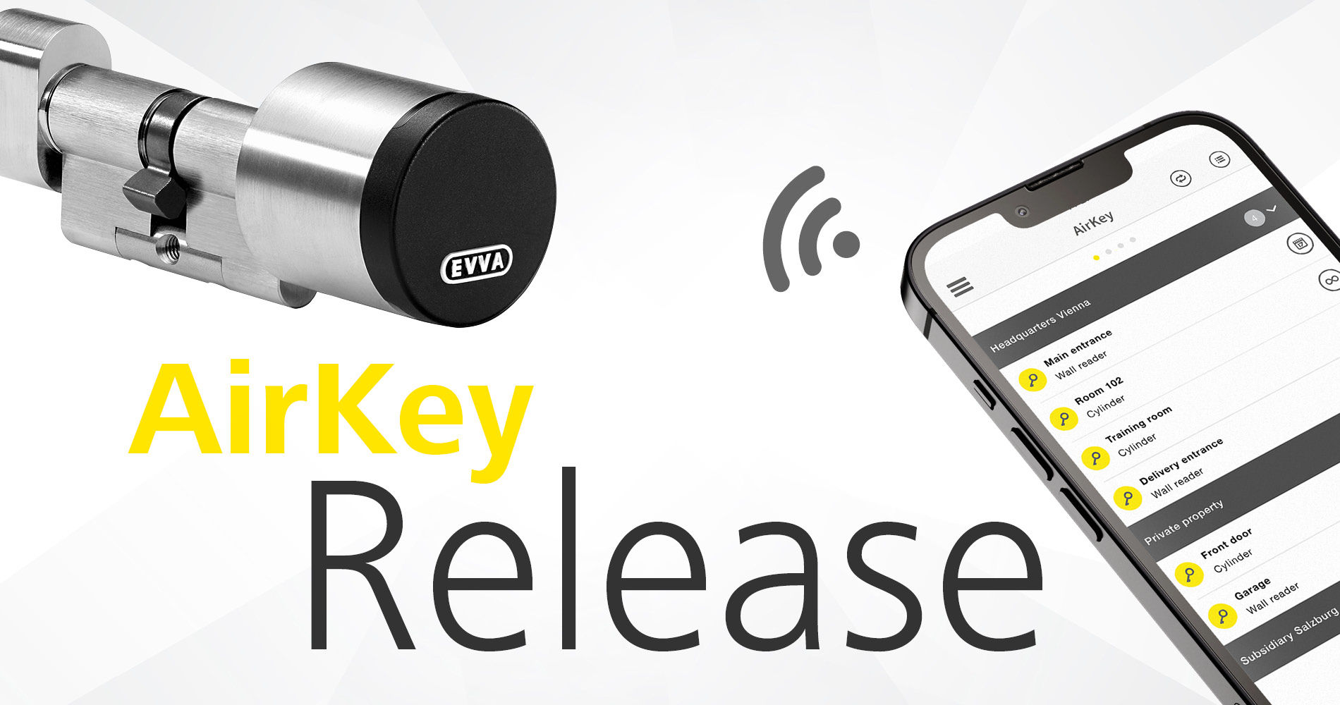 NEW! AirKey release EVVA