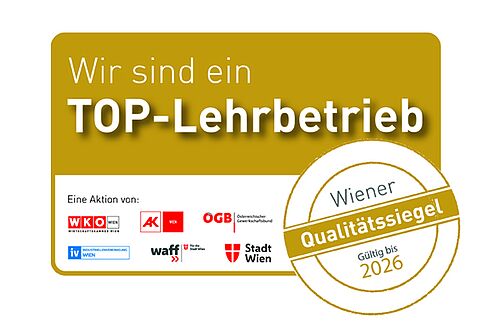 Grafik Top-Lehrbetrieb-Siegel für EVVA