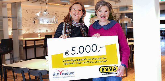 Gemeinsam für den Kinderschutz: EVVA setzt Engagement für 'die möwe' fort